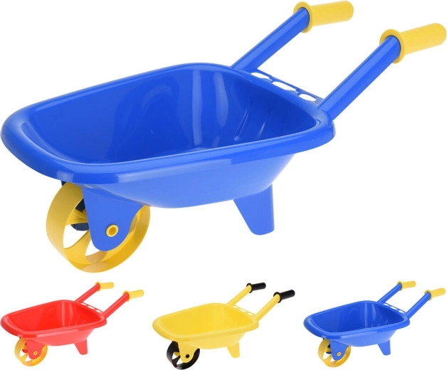 Kinder-Schubkarre aus Kunststoff 59 × 30 × 18 cm, Farb-Mix