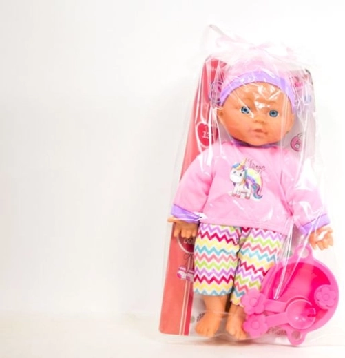 Bobas-Puppe 30 cm mit Zubehör
