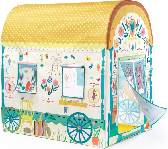 DJeco Spielzelt für Kinder – Wohnwagen