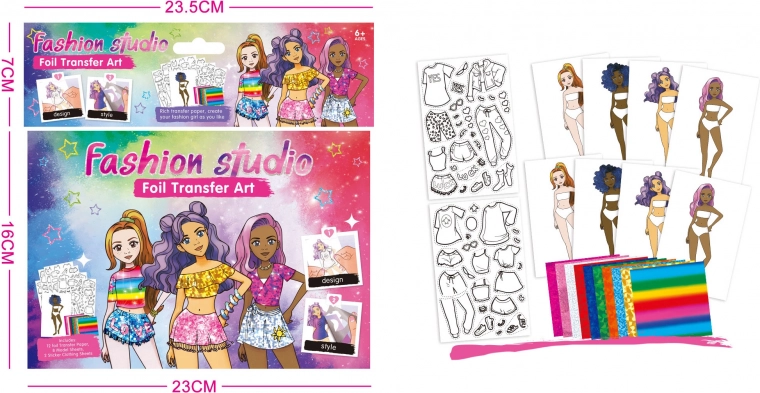 Design-Portfolio mit Modellen und Schablonen