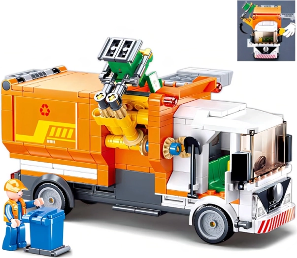 Sluban Town Müllwagen Bausteinset