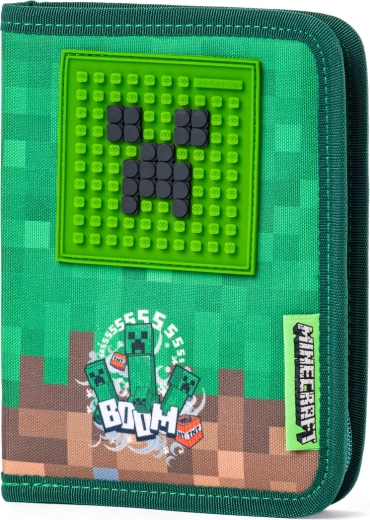 Minecraft-Motiv und Pixel-Set für den Creeper