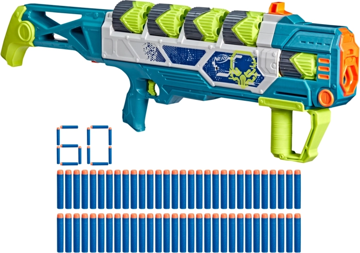 Kapazität für 60 Darts für lange Gefechte