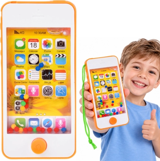 Wasserspiel in Smartphone-Form mit Kugeln
