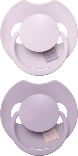 Silikon-Dynamikschnuller Lovi Prime 6–18 Monate, 2 Stk., Lila/Violett
