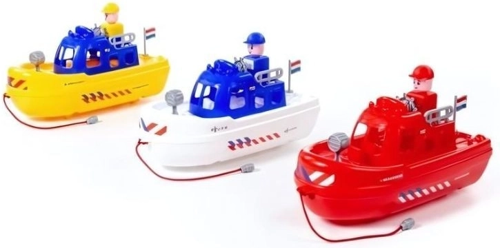 Patrol-Boot – Kinderboot für Wasser und Sand (3 Varianten: Feuerwehr, Polizei, Rettung)