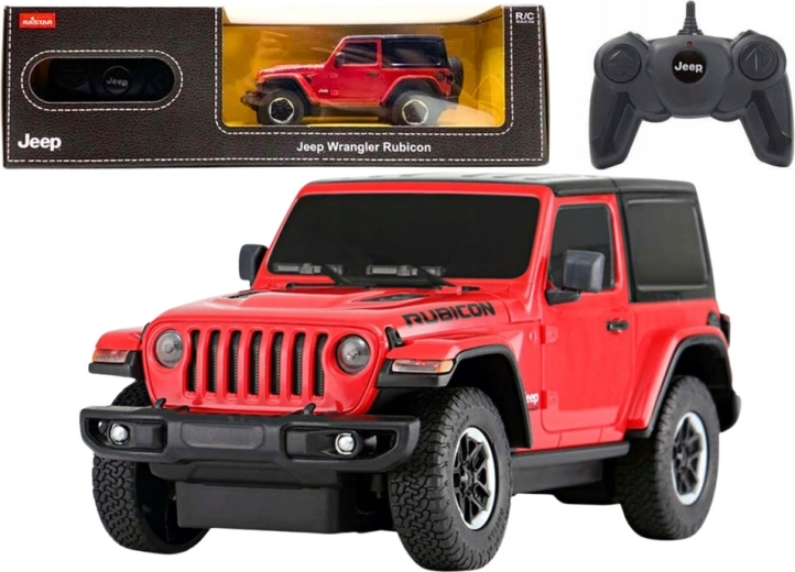 Ferngesteuertes Auto Jeep Wrangler Rubicon Rot