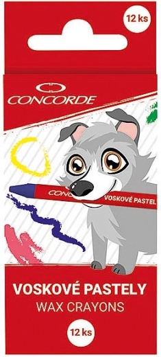CONCORDE Wachsmalstifte 12 Farben