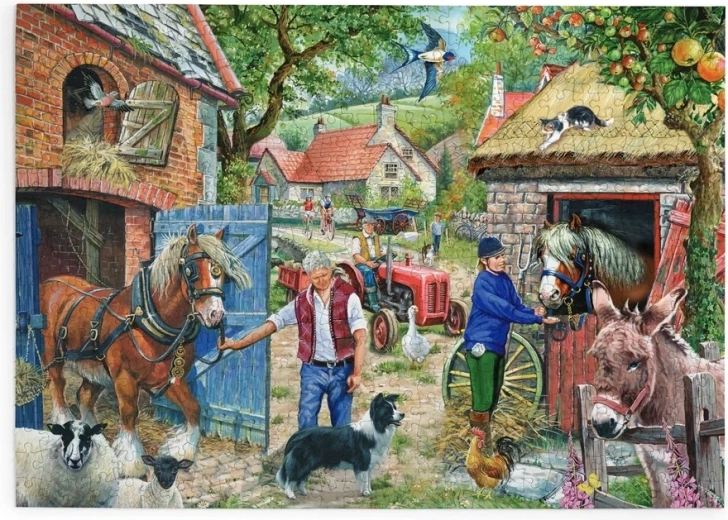 House of Puzzles Apfelbaumallee – Puzzle mit 500 extra großen Teilen