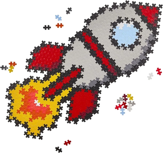 Fertige Rakete als Dekoration
