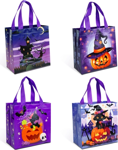 Halloween-Tasche mit 4 Motiven – 1 Stück