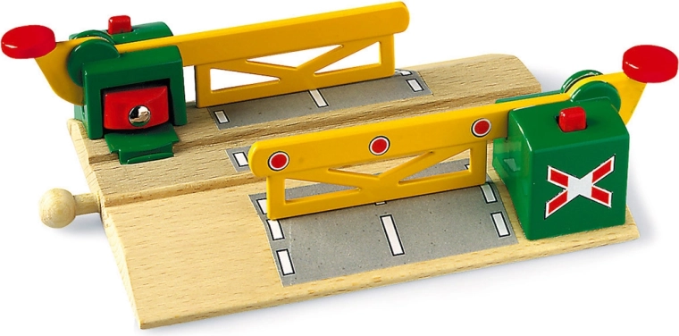 Magnetischer Bahnübergang mit Schranken