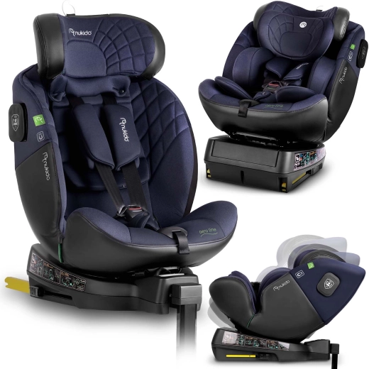 Kindersitz Nukido Aero Line 40–150 cm i-Size, drehbar, ISOFIX