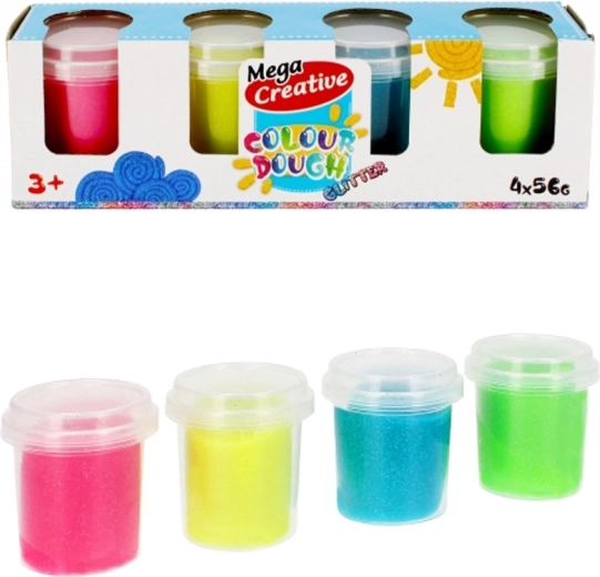 Glitzerknete in Tuben (4 Farben) – 1 Stück