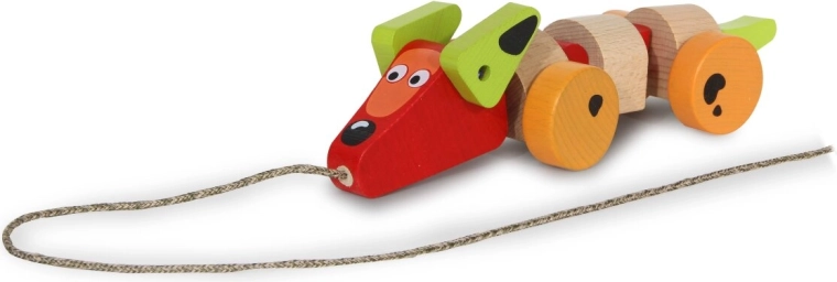 Natürliches Holz und fröhliche Farben