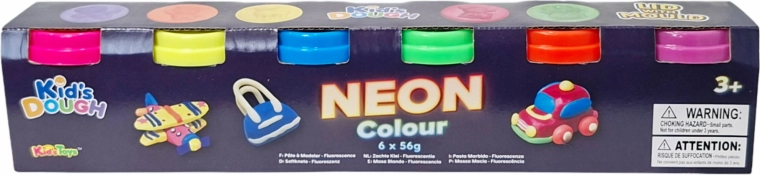 Neon-Knetmasse – Set mit 6 Farben