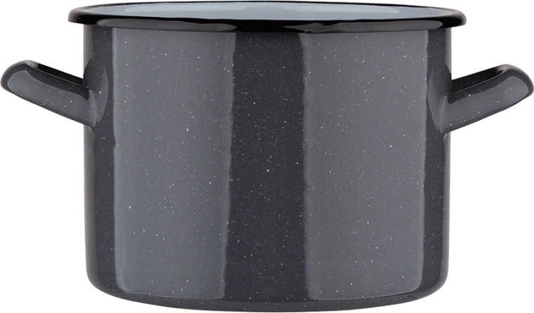 Grauer gesprenkelter Topf 2,2 l (16 cm, Höhe 12 cm)