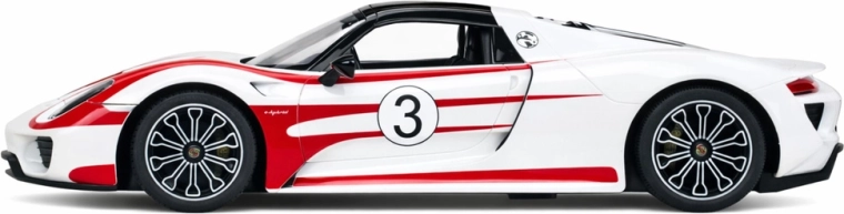 Realistische Details des Porsche 918 Spyder Weissach