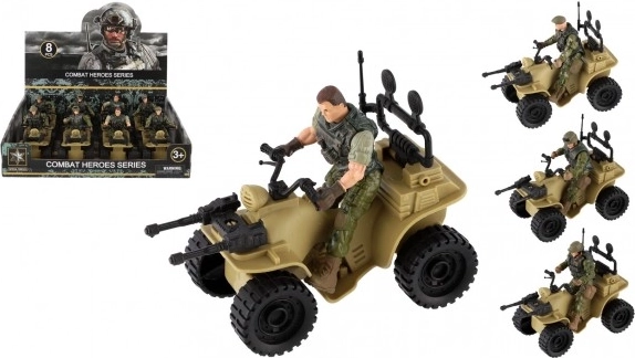 Quad mit Soldat im Freilauf