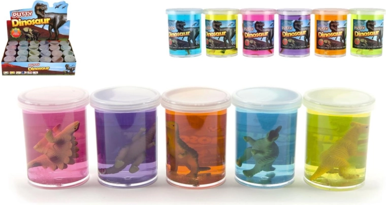 Schleim mit Dinosaurier, 80 g – 1 Stück