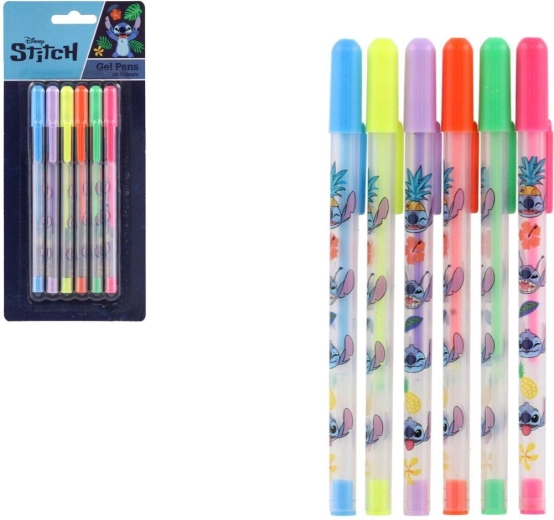 Disney Stitch Set mit Gelstiften – 6 Stück