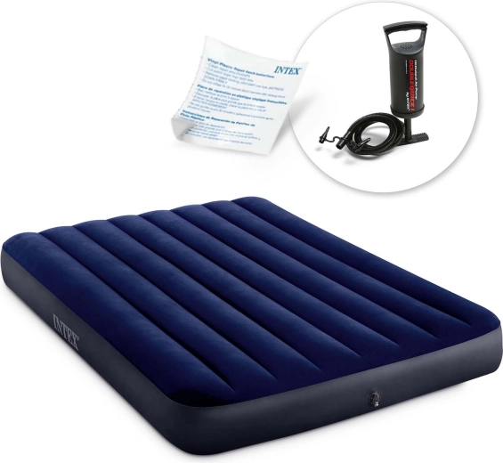 Luftmatratze mit Handpumpe 191 × 137 × 25 cm INTEX