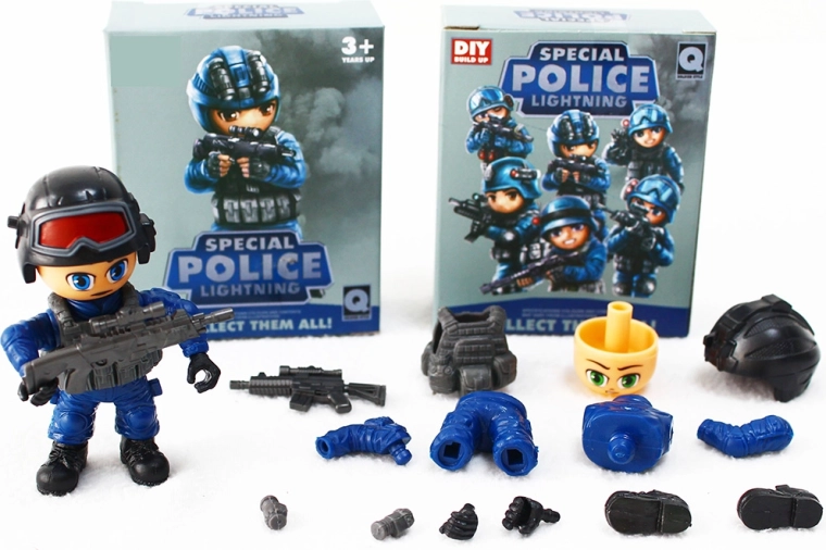 Spezialeinheiten-Polizeifiguren – Set mit 12 Varianten