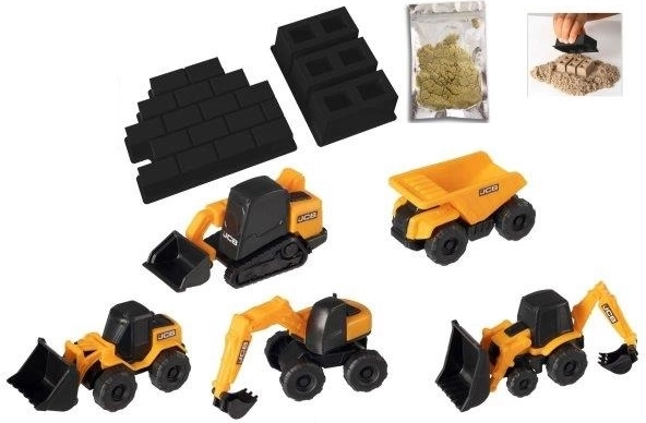 5 JCB Mini-Fahrzeuge in einer Packung