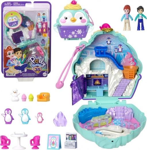 Polly Pocket Kompaktes Eishaus mit Pinguinen