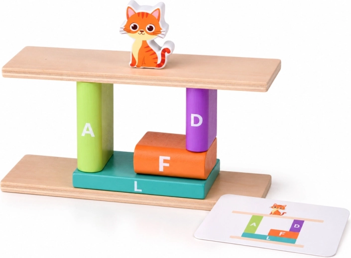 Balance-Herausforderung für kleine Baumeister