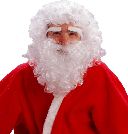 Santa-Perücke mit Bart für Kinder
