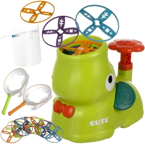 KRUZZEL Abschussgerät für fliegende Scheiben für Kinder