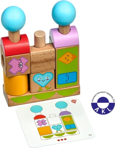 Lucy & Leo Formen und Emotionen – Holzpuzzle mit Vorlagen