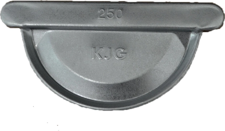 Endstück für Dachrinne 250 mm, verzinkt