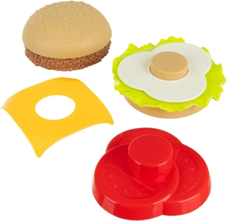 Stapelhamburger und Hotdog