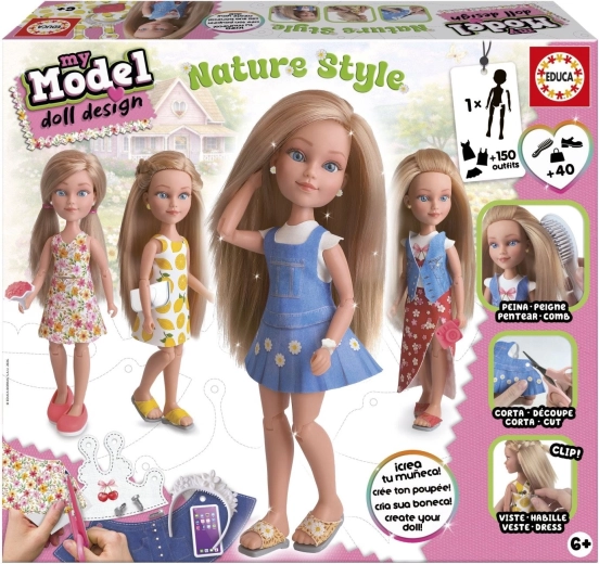 Educa Kreativset My Model Doll Design – Naturstil