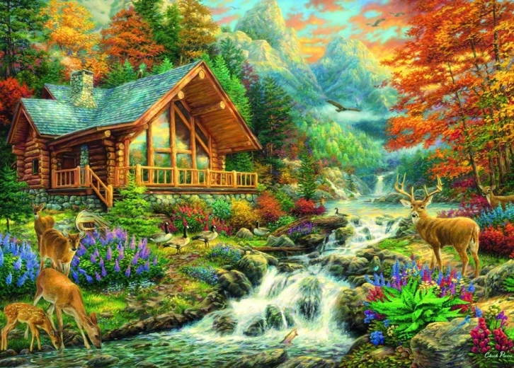 Bluebird Puzzle Alpenruhe 500 Teile