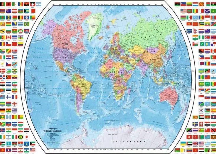 Ravensburger Puzzle politische Weltkarte 1000 Teile