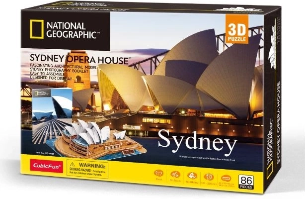3D-Puzzle NATIONAL GEOGRAPHIC Sydney, 86 Teile