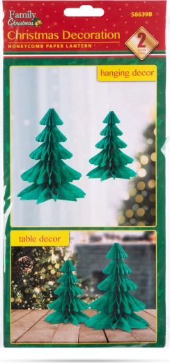 Set mit zwei Weihnachtsbäumen