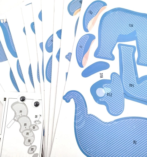 Einfaches Zusammenbauen dank nummerierter Teile