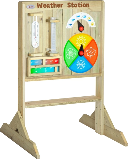 Classic World edukative 2-in-1-Manipulationstafel mit Kreideseite – Uhrzeit und Wetter lernen