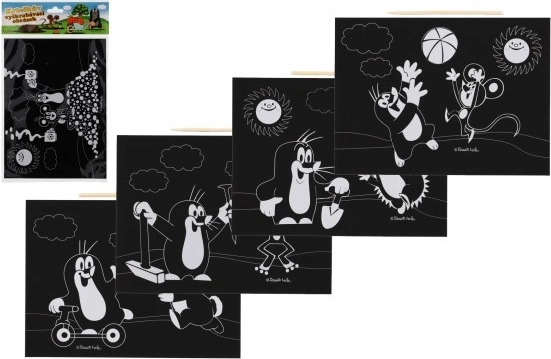 Kratzen Bild Maulwurf und Freunde