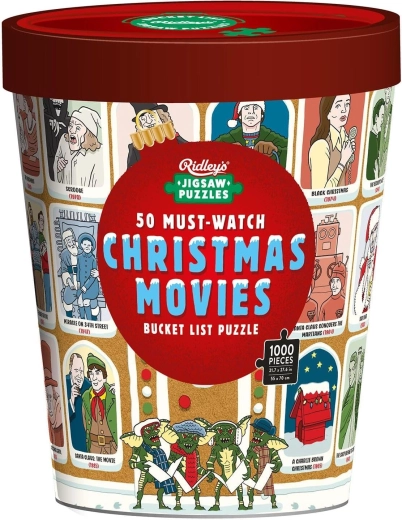 Ridley's Games Puzzle Bucket List: 50 Weihnachtsfilme, die Sie gesehen haben müssen, 1000 Teile
