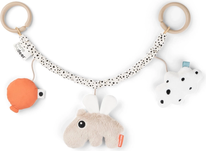 Done by Deer Kinderwagen-Spielzeug Happy clouds, sandfarben