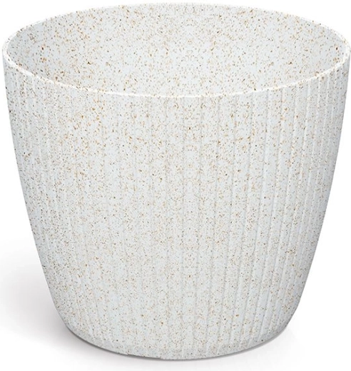 Blumentopf Lamia Eco Wood 15,8 cm weiß