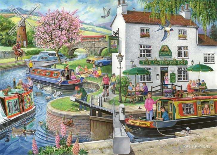 HOP Puzzle Am Kanal 1000 Teile