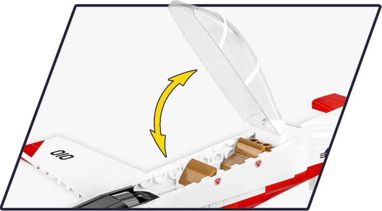 Öffnendes Cockpit mit transparenter Haube