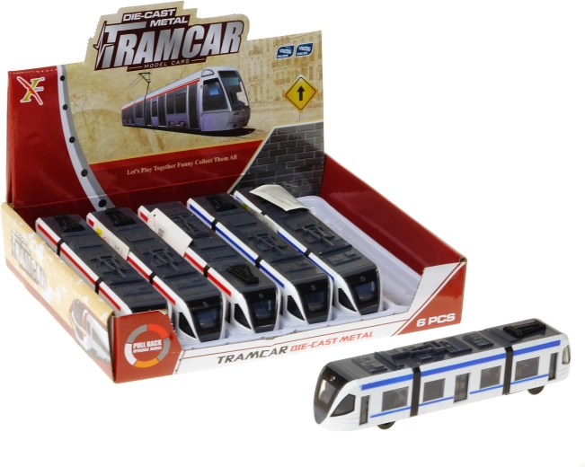 Metall-Straßenbahn mit Licht und Sound – 1 Stück