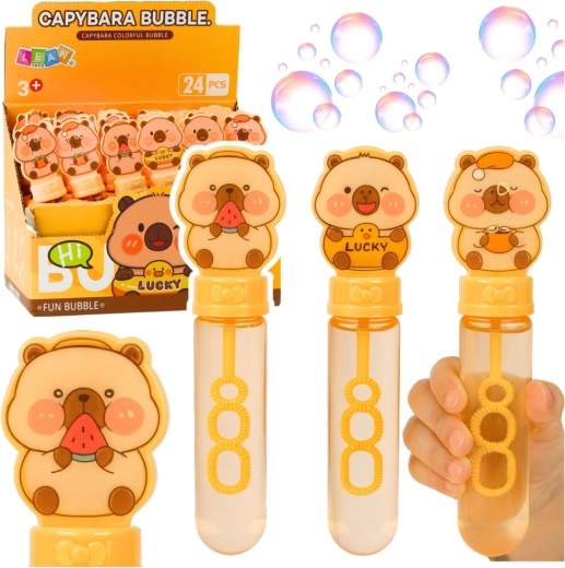 Seifenblasen Capybara 35 ml mit Dreifach-Ring